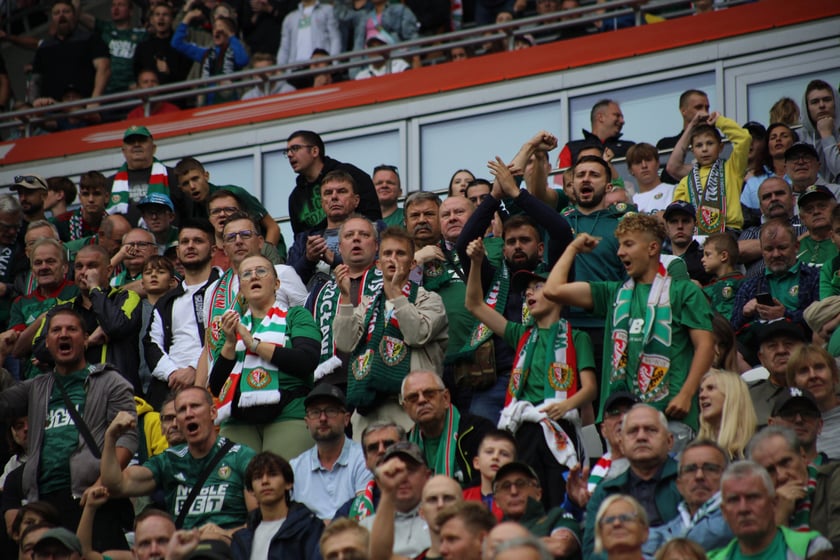 Śląsk Wrocław wygrał z Piastem Gliwice - zdjęcia kibiców