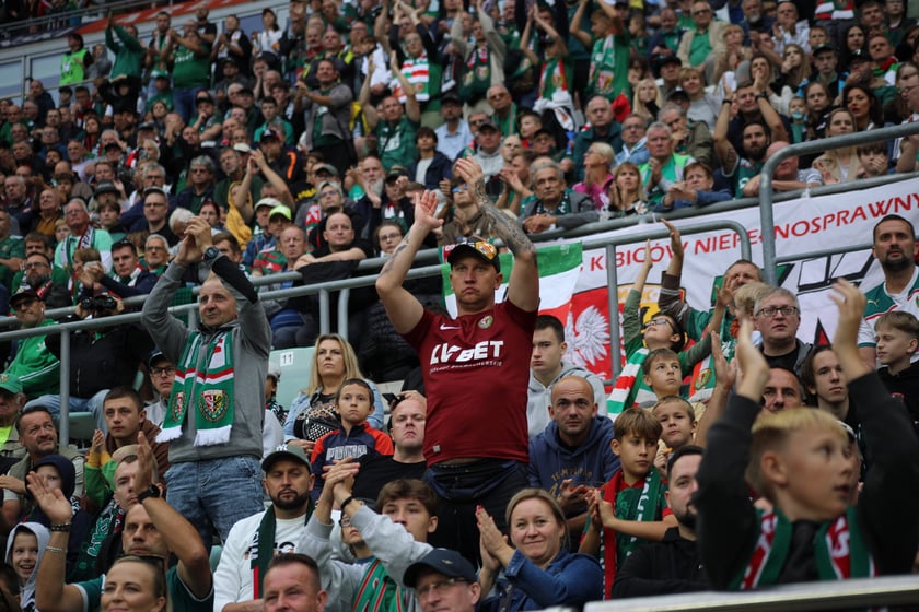 Śląsk Wrocław wygrał z Piastem Gliwice - zdjęcia kibiców