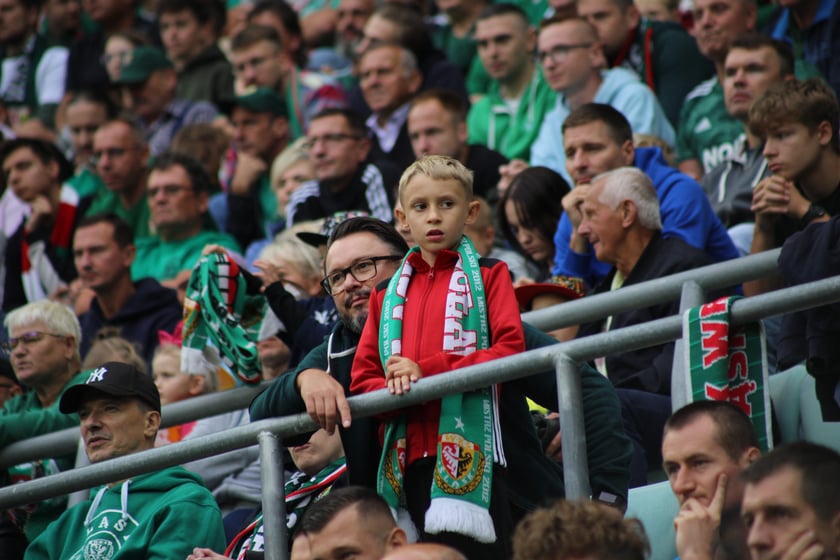 Śląsk Wrocław wygrał z Piastem Gliwice - zdjęcia kibiców