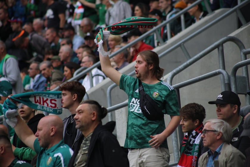 Śląsk Wrocław wygrał z Piastem Gliwice - zdjęcia kibiców