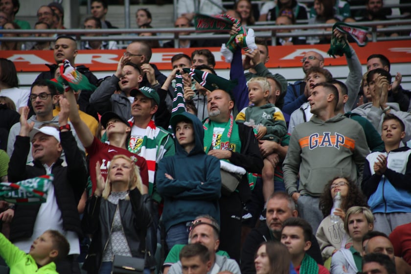 Śląsk Wrocław wygrał z Piastem Gliwice - zdjęcia kibiców