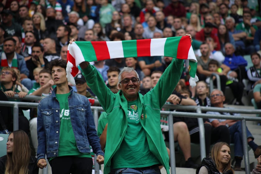 Śląsk Wrocław wygrał z Piastem Gliwice - zdjęcia kibiców