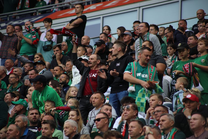 Śląsk Wrocław wygrał z Piastem Gliwice - zdjęcia kibiców