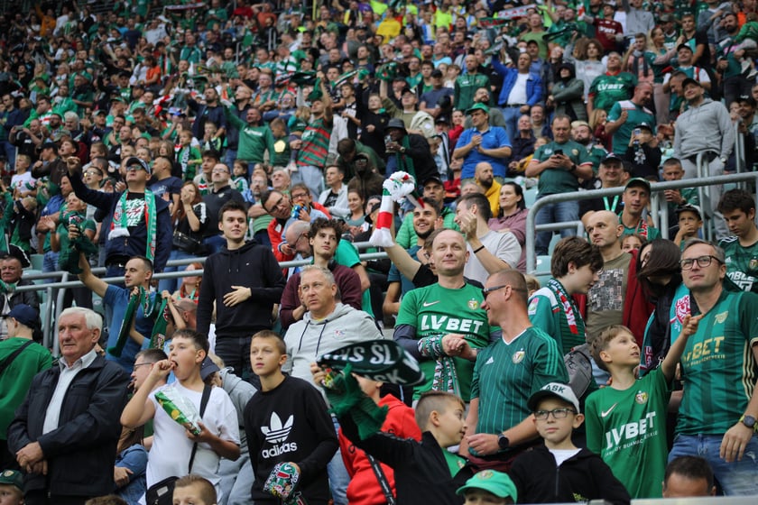 Śląsk Wrocław wygrał z Piastem Gliwice - zdjęcia kibiców