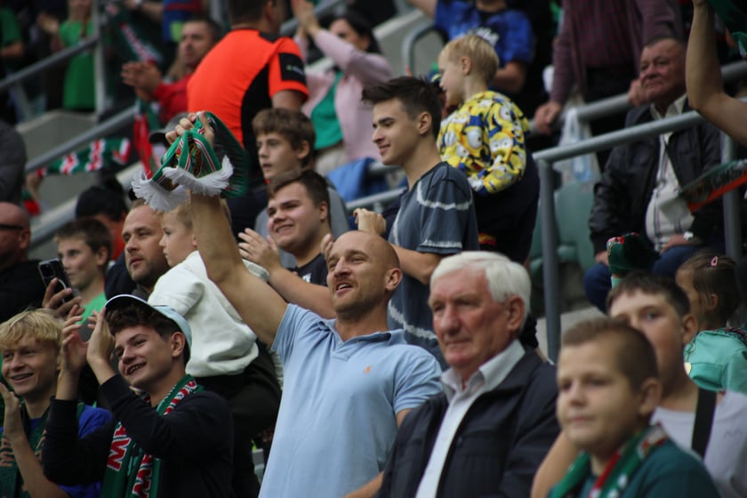Śląsk Wrocław wygrał z Piastem Gliwice - zdjęcia kibiców