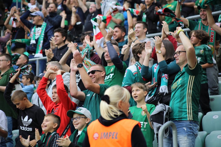 Śląsk Wrocław wygrał z Piastem Gliwice - zdjęcia kibiców