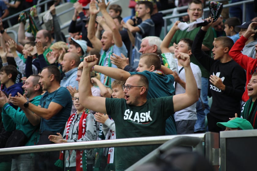 Śląsk Wrocław wygrał z Piastem Gliwice - zdjęcia kibiców