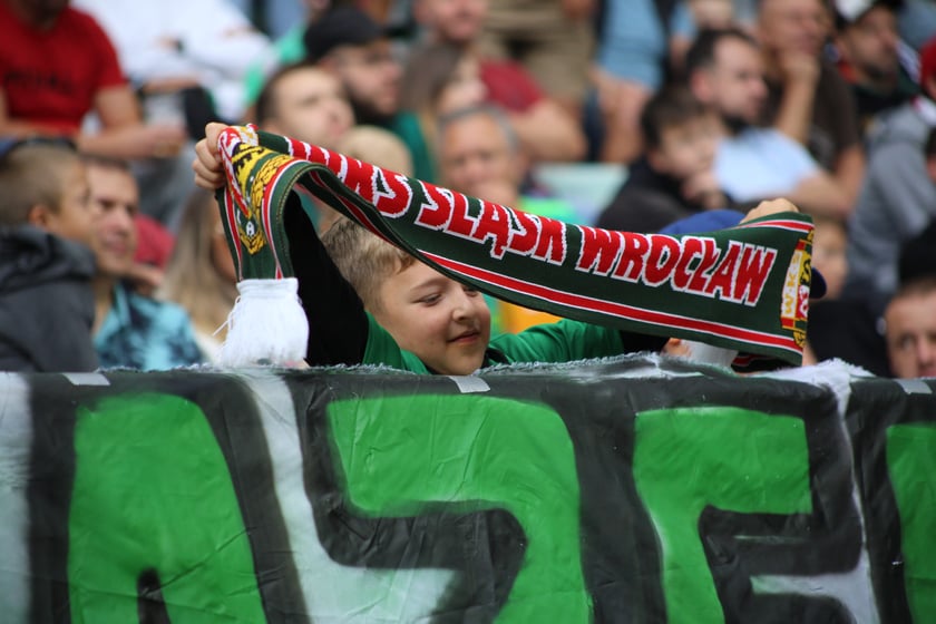 Śląsk Wrocław wygrał z Piastem Gliwice - zdjęcia kibiców