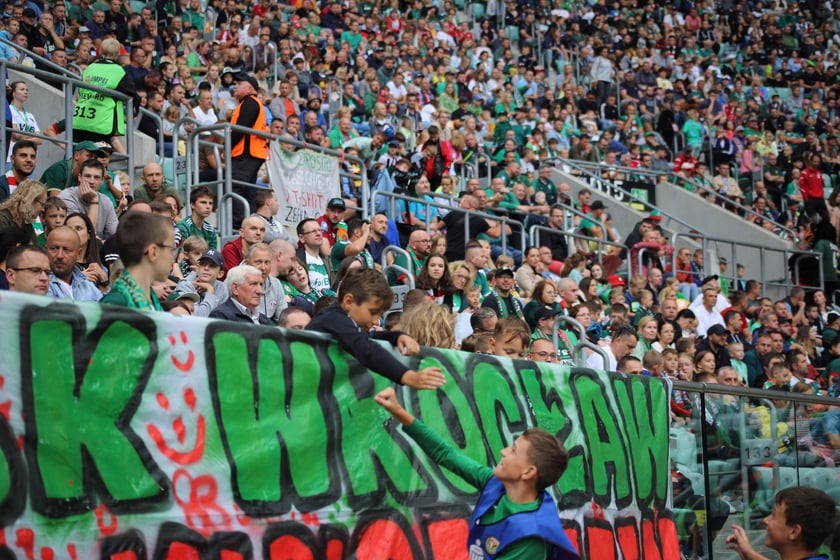 Śląsk Wrocław wygrał z Piastem Gliwice - zdjęcia kibiców