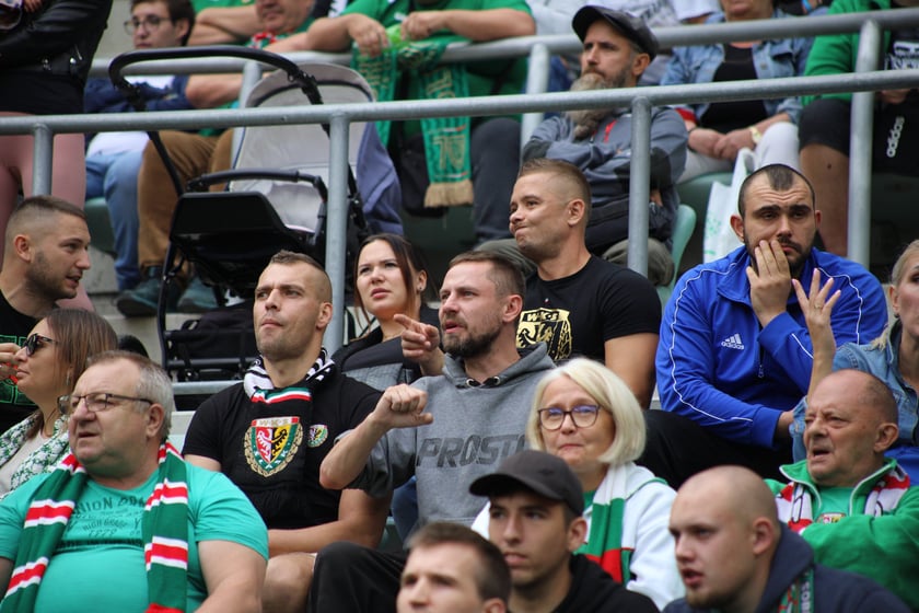 Śląsk Wrocław wygrał z Piastem Gliwice - zdjęcia kibiców