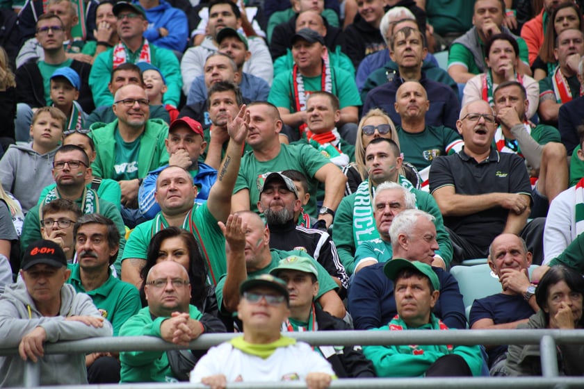 Śląsk Wrocław wygrał z Piastem Gliwice - zdjęcia kibiców