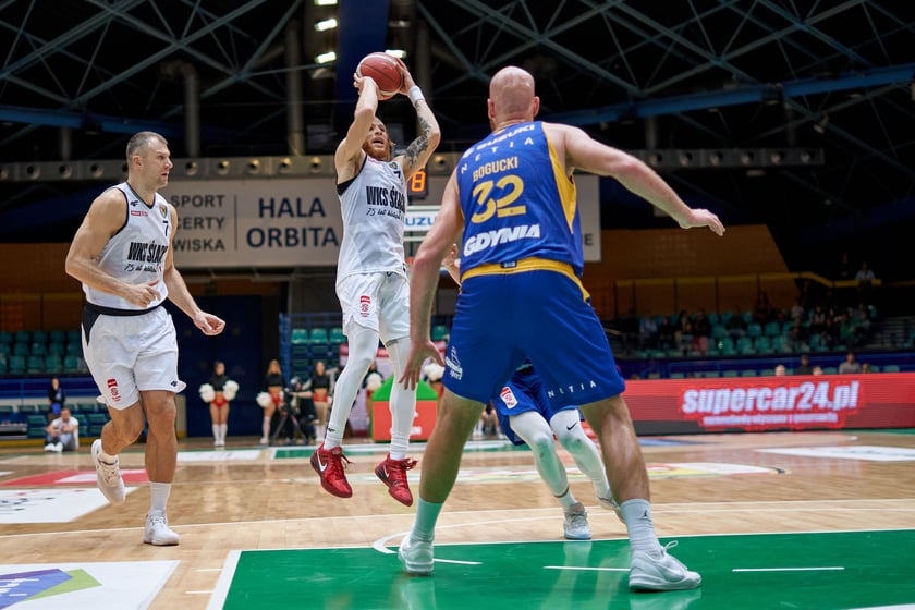 Śląsk Wrocław 88:79 Arka Gdynia, hala Orbita, październik 2023