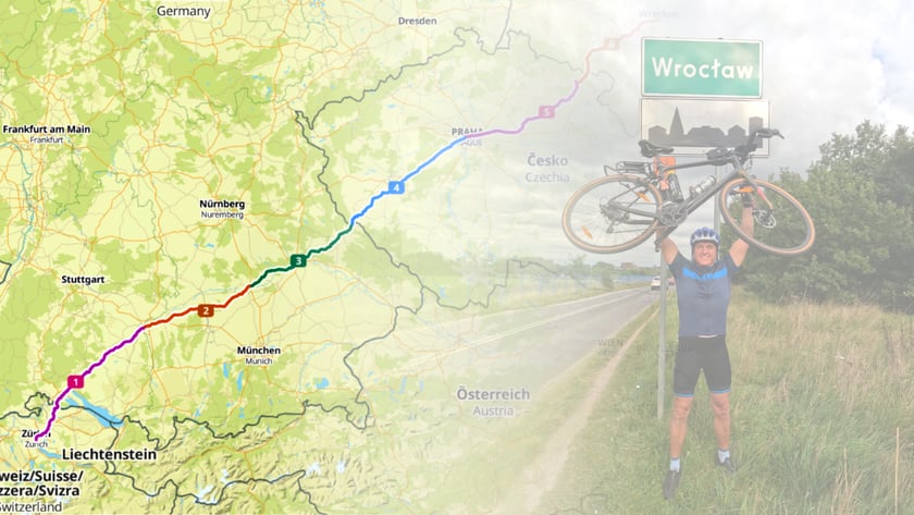 Powiększ obraz: Wycieczka rowerowa z Zurychu do Wrocławia, Marcin Płachno