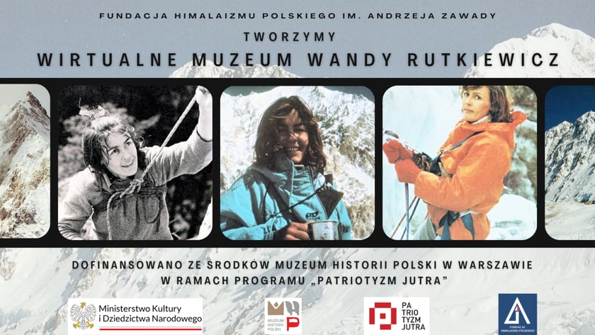 Baner powstającego Wirtualnego Muzeum Wandy Rutkiewicz