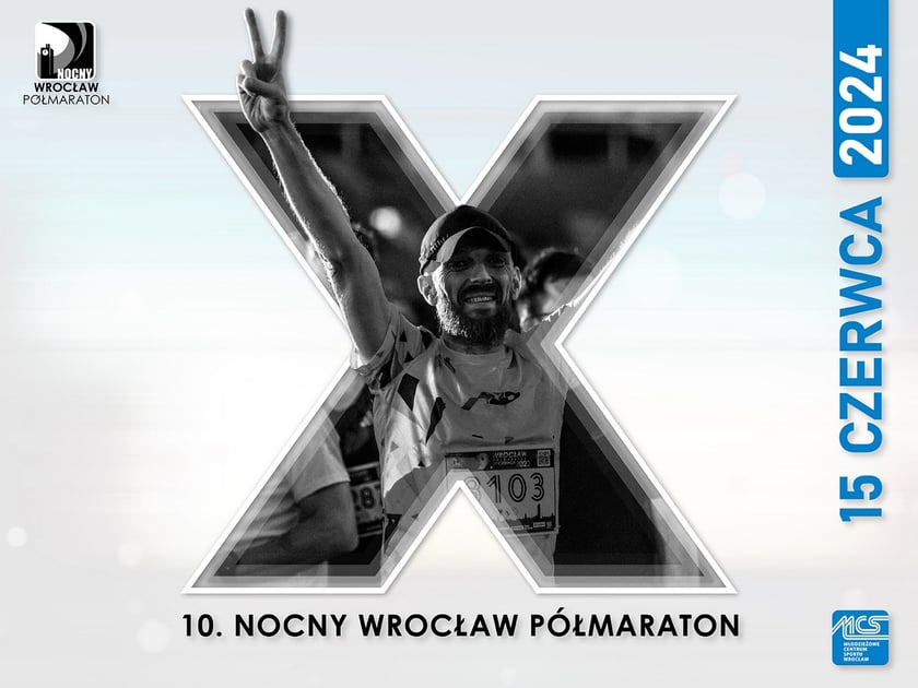Powiększ obraz: 10. Nocny Wrocław Półmaraton - grafika z datą biegu