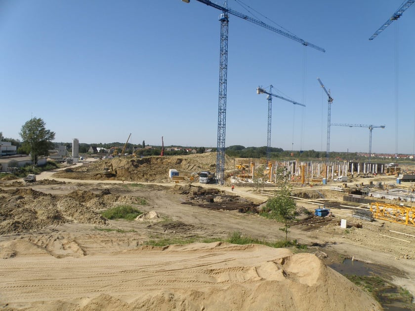 Budowa Tarczyński Areny we Wrocławiu w latach 2009-2011