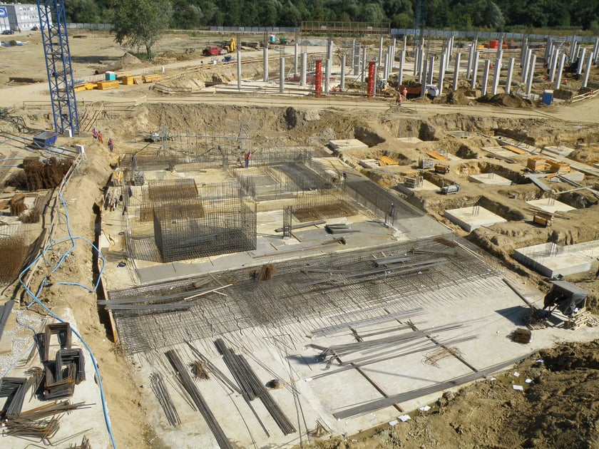 Budowa Tarczyński Areny we Wrocławiu w latach 2009-2011