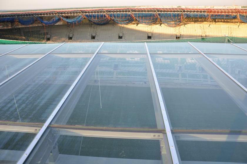 Budowa Tarczyński Areny we Wrocławiu w latach 2009-2011