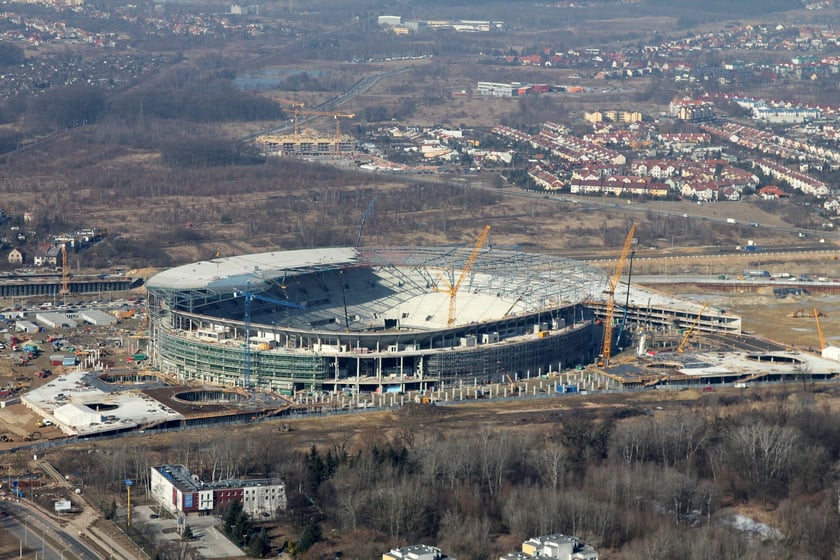 Budowa Tarczyński Areny we Wrocławiu w latach 2009-2011