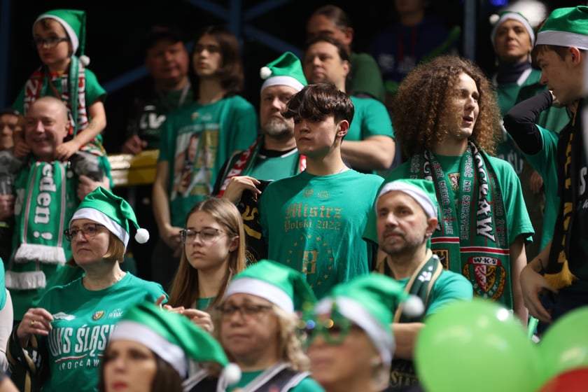 Śląsk Wrocław - Trefl Sopot, 23 grudnia 2023 r. - zdjęcia kibiców