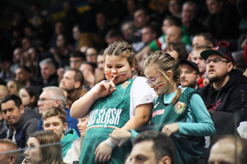 Koszykówka WKS Śląsk Wrocław - MKS Dąbrowa Górnicza. 7 stycznia 2024 Hala Orbita. Zdjęcia