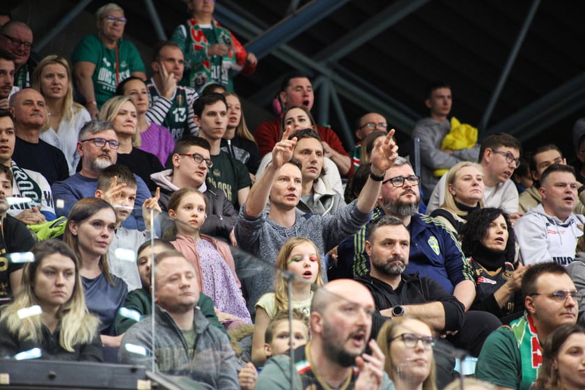 Koszykówka WKS Śląsk Wrocław - MKS Dąbrowa Górnicza. 7 stycznia 2024 Hala Orbita. Zdjęcia