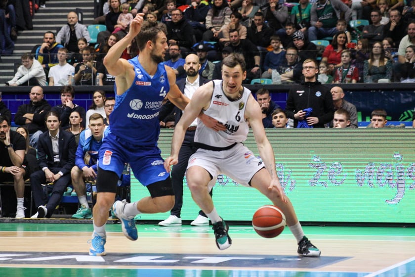Koszykówka WKS Śląsk Wrocław - MKS Dąbrowa Górnicza. 7 stycznia 2024 Hala Orbita. Zdjęcia
