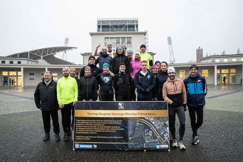 Pierwszy trening przygotowawczy do 10. Nocnego Wrocław Półmaratonu