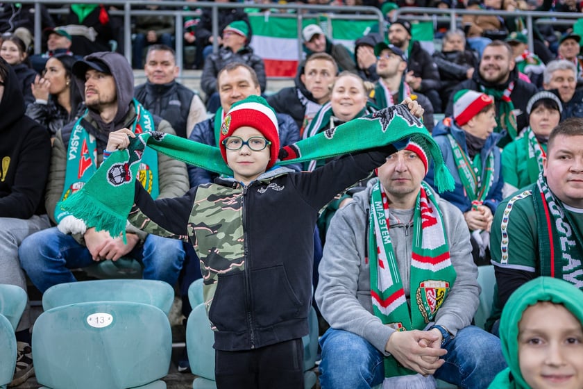 Mecz Śląsk Wrocław - Puszcza Niepołomice. Zdjęcia kibiców