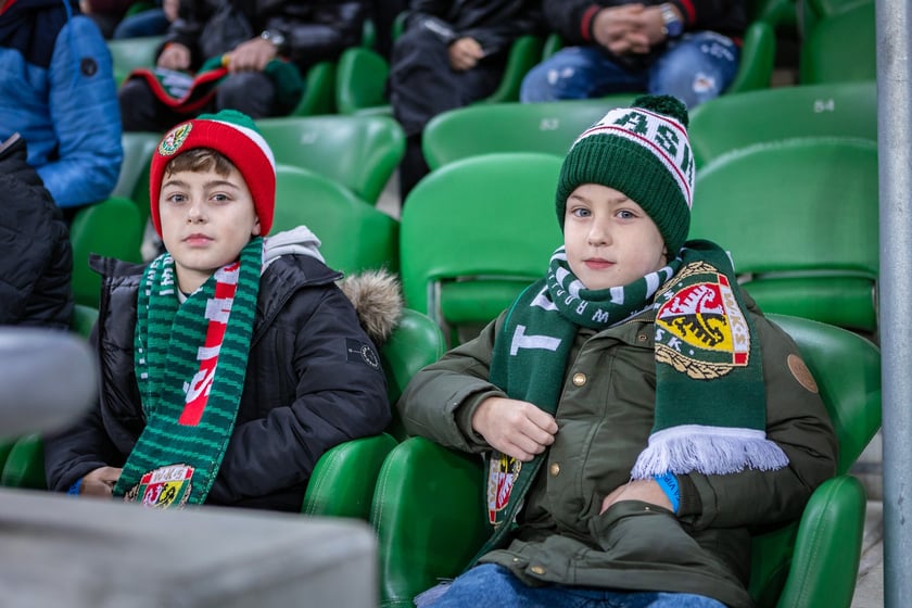 Mecz Śląsk Wrocław - Puszcza Niepołomice. Zdjęcia kibiców