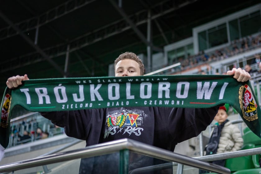 Mecz Śląsk Wrocław - Puszcza Niepołomice. Zdjęcia kibiców