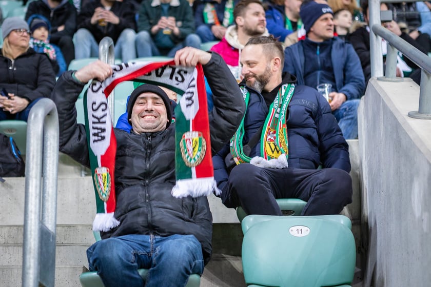 Mecz Śląsk Wrocław - Puszcza Niepołomice. Zdjęcia kibiców