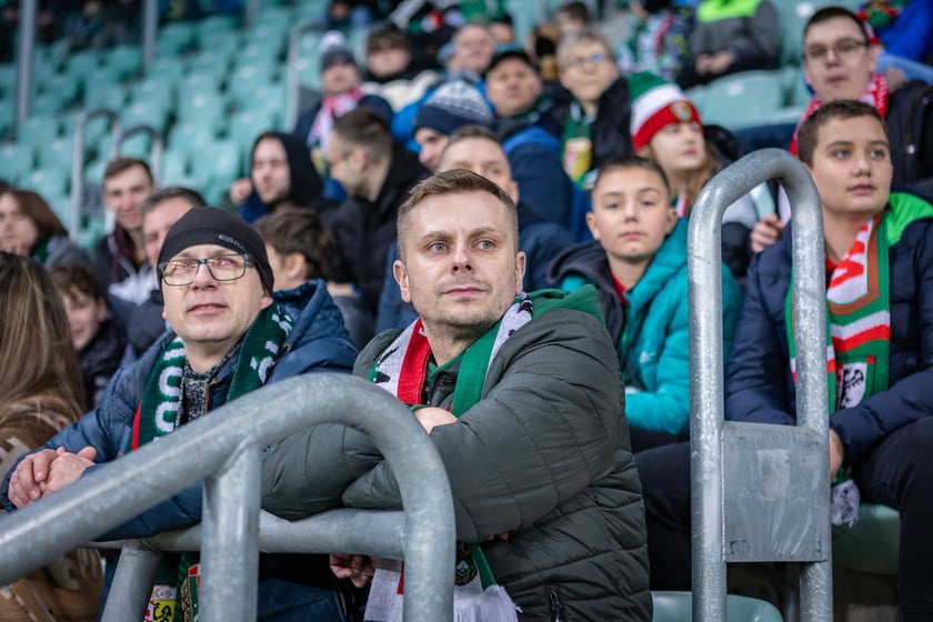 Mecz Śląsk Wrocław - Puszcza Niepołomice. Zdjęcia kibiców