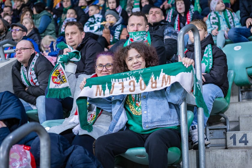 Mecz Śląsk Wrocław - Puszcza Niepołomice. Zdjęcia kibiców