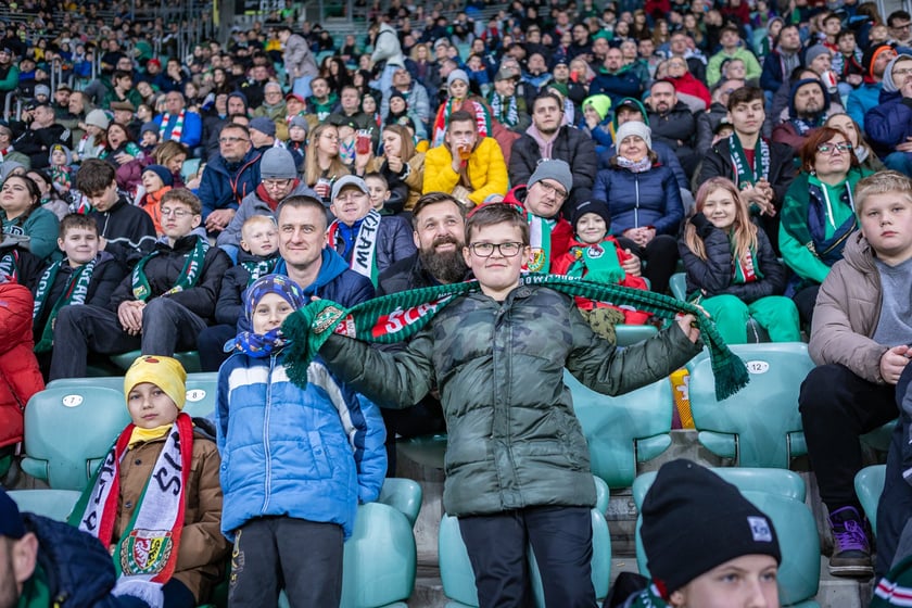 Mecz Śląsk Wrocław - Puszcza Niepołomice. Zdjęcia kibiców