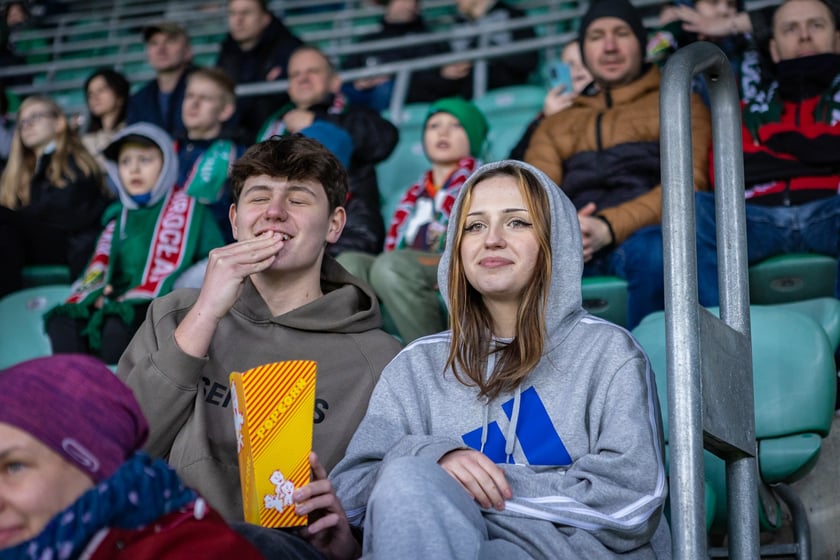Mecz Śląsk Wrocław - Puszcza Niepołomice. Zdjęcia kibiców