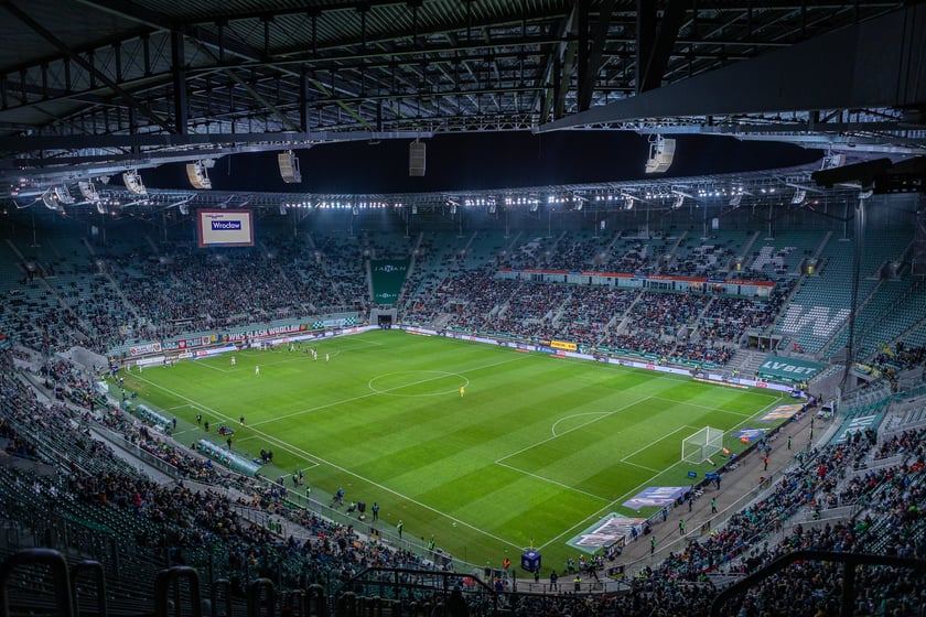 Mecz Śląsk Wrocław - Puszcza Niepołomice. Zdjęcia kibiców