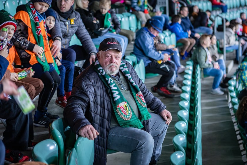 Mecz Śląsk Wrocław - Puszcza Niepołomice. Zdjęcia kibiców
