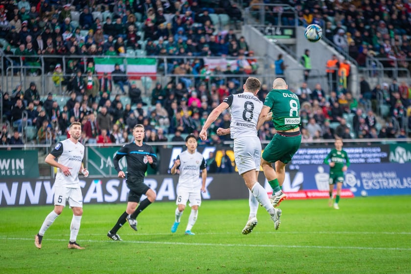 Mecz Śląsk Wrocław - Puszcza Niepołomice. Zdjęcia kibiców