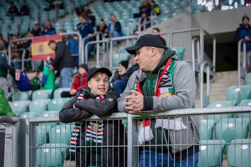 Mecz Śląsk Wrocław - Puszcza Niepołomice. Zdjęcia kibiców