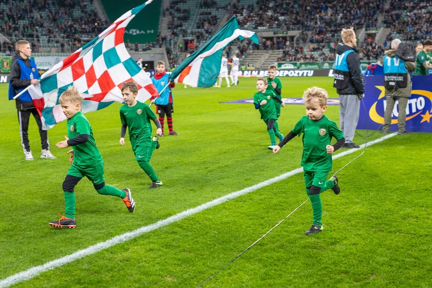Mecz Śląsk Wrocław - Puszcza Niepołomice. Zdjęcia kibiców
