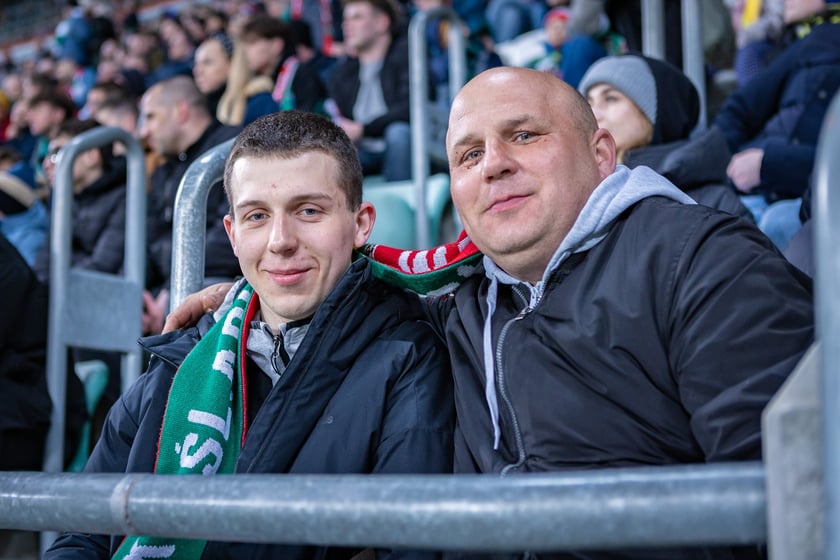 Mecz Śląsk Wrocław - Puszcza Niepołomice. Zdjęcia kibiców
