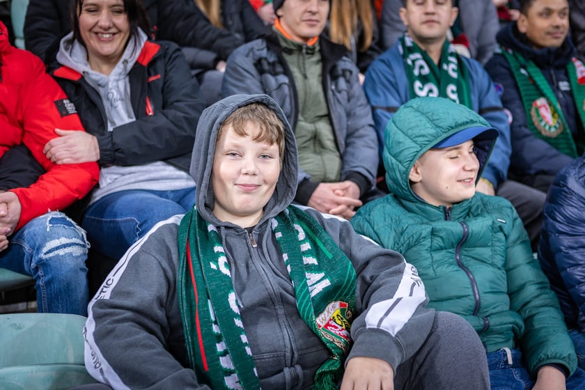 Mecz Śląsk Wrocław - Puszcza Niepołomice. Zdjęcia kibiców