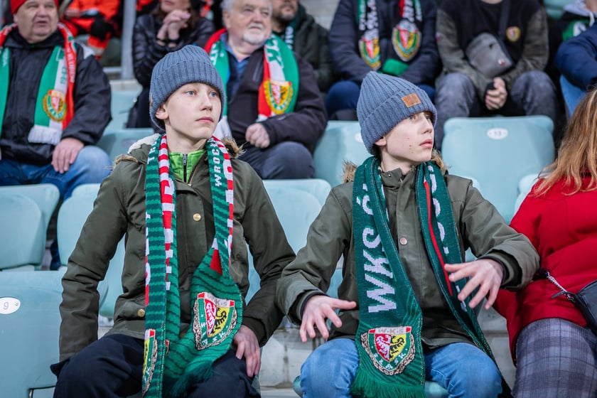 Mecz Śląsk Wrocław - Puszcza Niepołomice. Zdjęcia kibiców