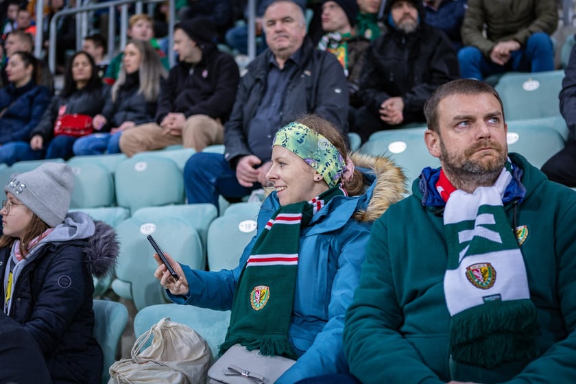 Mecz Śląsk Wrocław - Puszcza Niepołomice. Zdjęcia kibiców