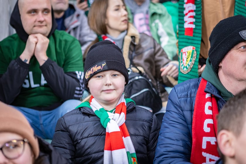 Mecz Śląsk Wrocław - Puszcza Niepołomice. Zdjęcia kibiców