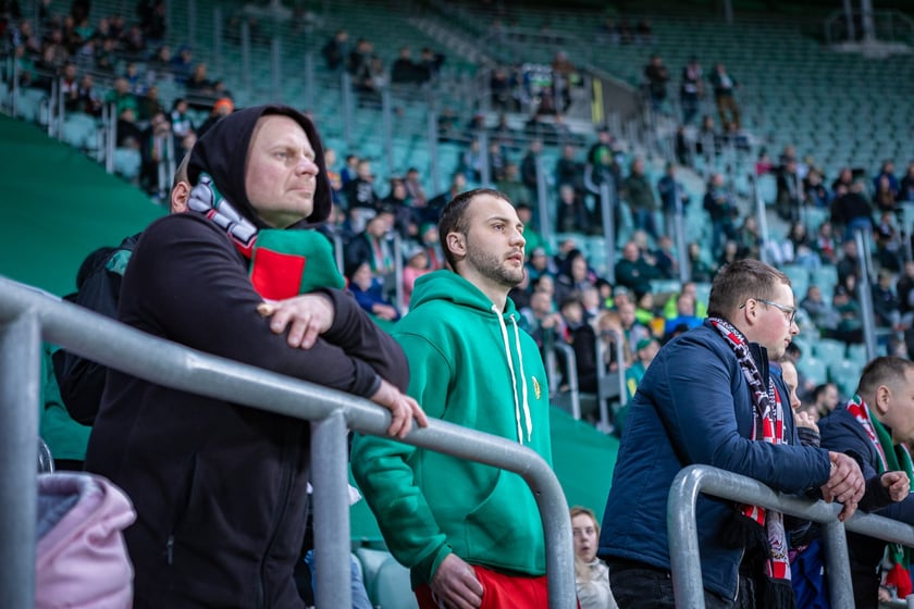 Mecz Śląsk Wrocław - Puszcza Niepołomice. Zdjęcia kibiców