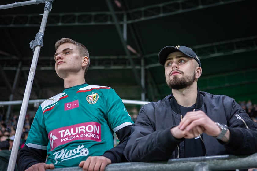 Mecz Śląsk Wrocław - Puszcza Niepołomice. Zdjęcia kibiców