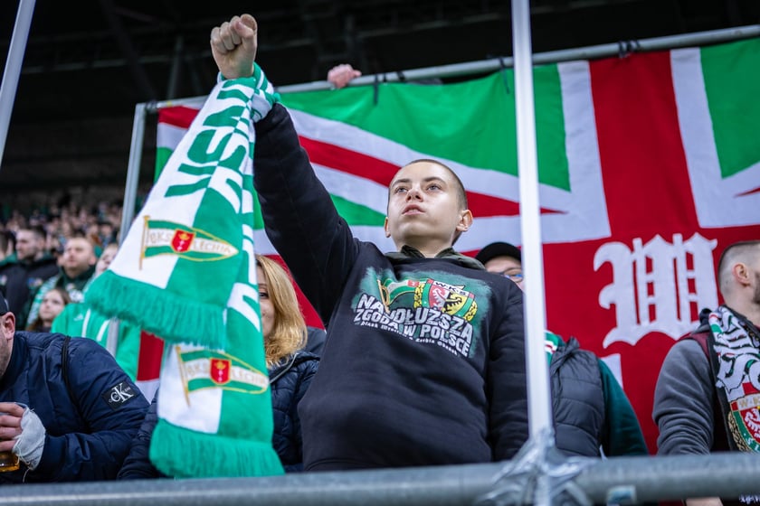 Mecz Śląsk Wrocław - Puszcza Niepołomice. Zdjęcia kibiców