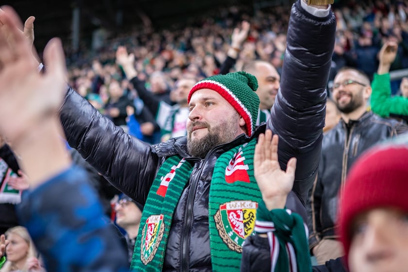 Mecz Śląsk Wrocław - Puszcza Niepołomice. Zdjęcia kibiców